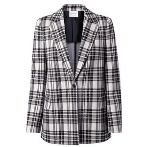 Akris Punto Plaid Boyfriend Blazer